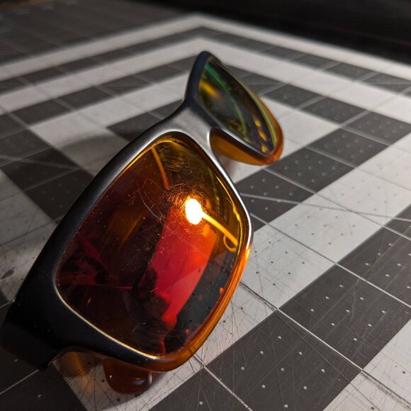 Rudy Project Ultimatum Shock Sunglasses Fire Red Orange Mirror Italy - Picture 15 of 15